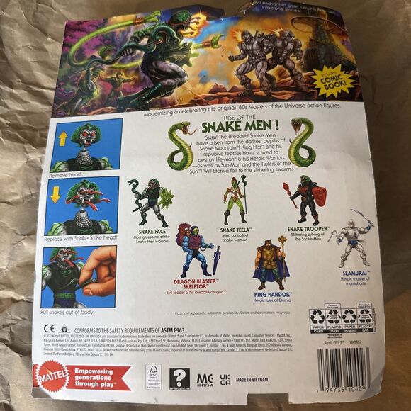 NWT Masters of The Universe Snake Face Deluxe Figure New Sealed - Picture 2 of 4